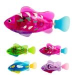 Led Light Swimmer: Interactive Pet Fish Electronic Cat Toys With Grass - Image 2