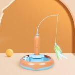2 In 1 Pet Cat Toy With Feather For Self-Play Cat Turntable Pets Supplies Cat Toy Toys Cats Items Products - Image 3