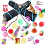 22-Piece Funny Cat Toy Set With Cat Tunnel - Interactive Pet Toys For Endless Fun - Image 9