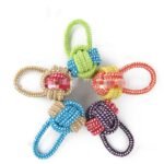 Handcrafted Cotton Rope Dog Leash Toys - Image 8