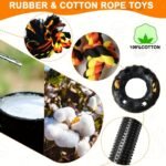 Dog Chew Toys for Small Breeds Rubber (6pcs) - Image 2