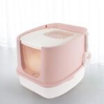 Fashionable Enclosed Cat Litter Box With Anti-Splash Design - Image 5
