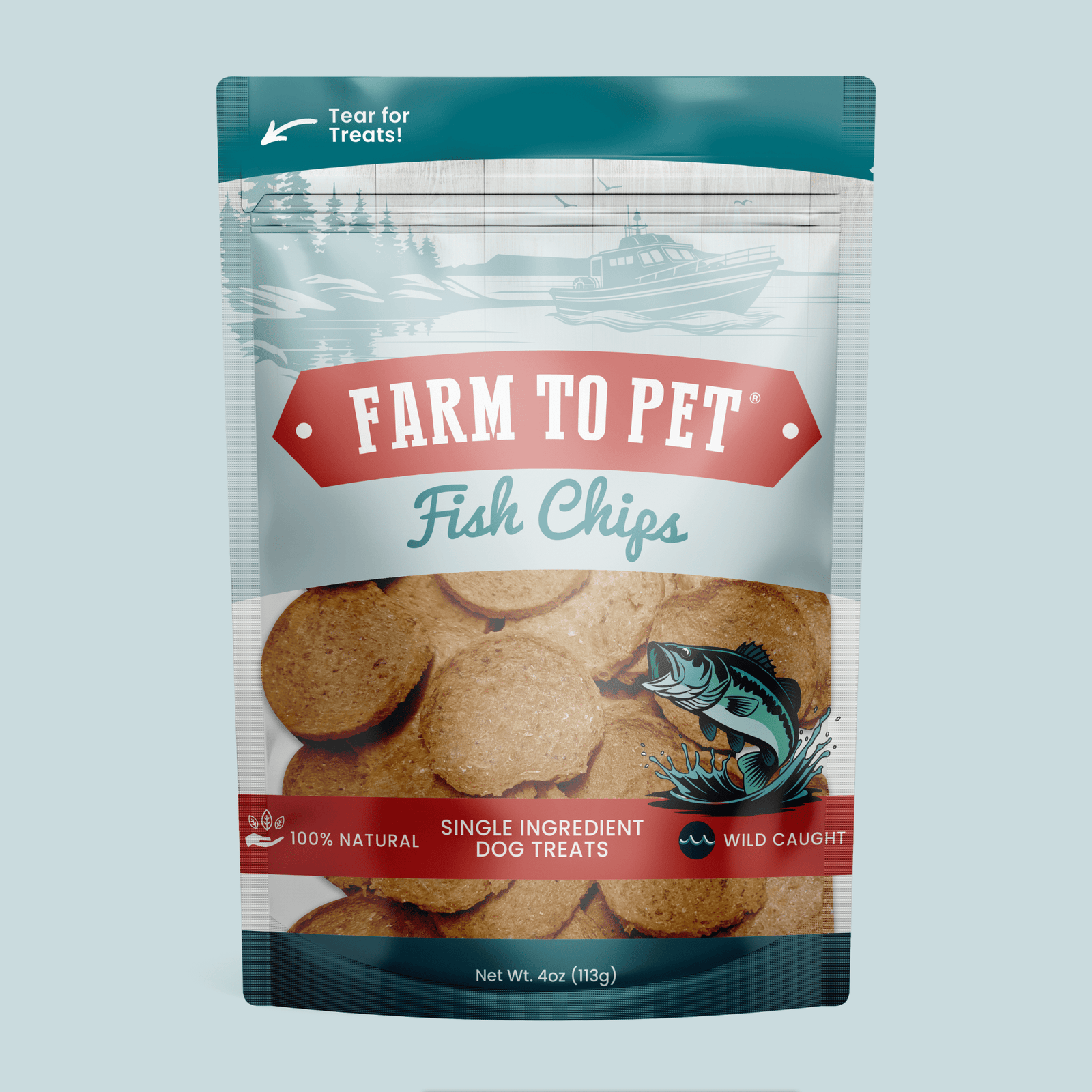 Fish Chips for Dogs | Wild-Caught Fish Dog Treats - Image 1