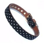 Polka Dot Fabric Dog Collar - Image 5