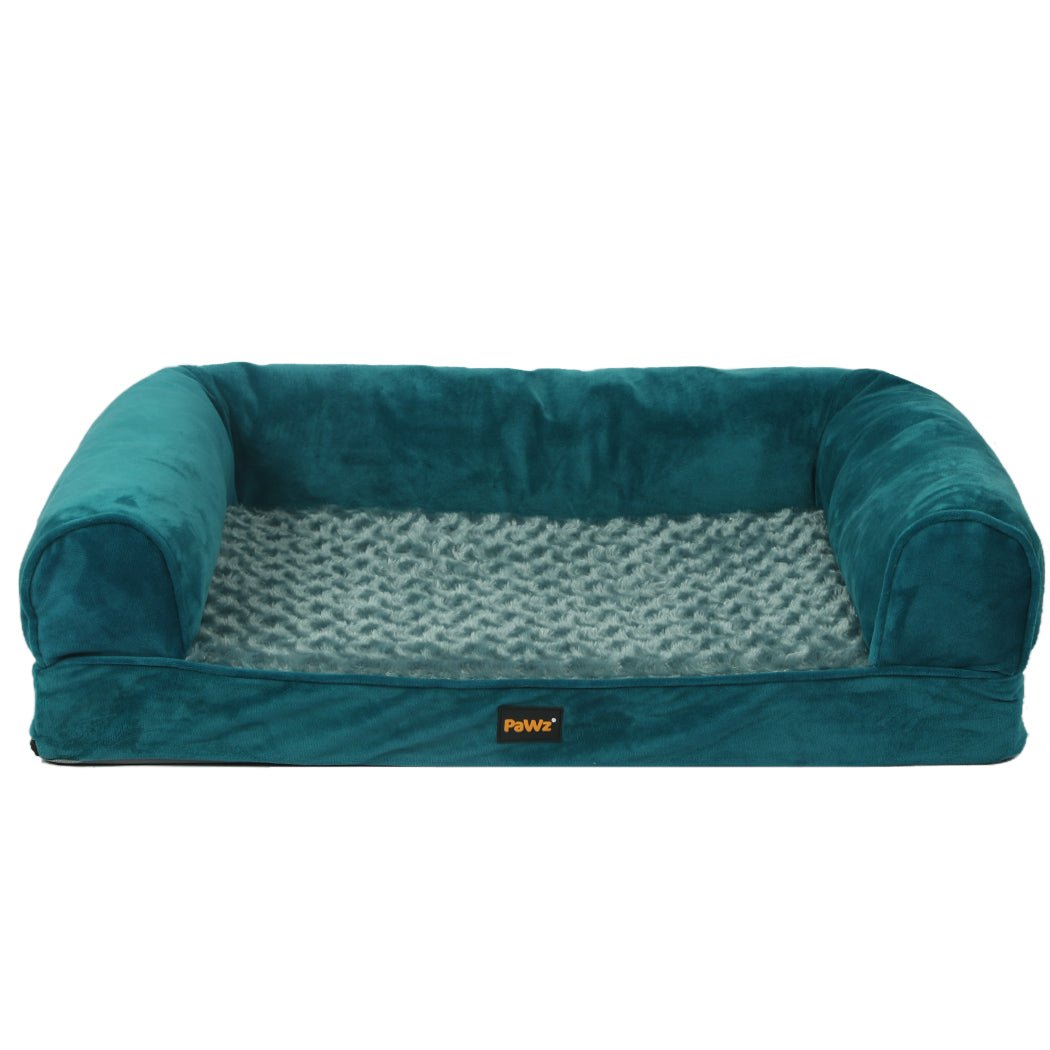 idropship02_571bcd23-6267-4bf8-8454-452e43dadf48.jpg PaWz Pet Bed Sofa Dog Beds Bedding Soft M Blue Medium - Image 1
