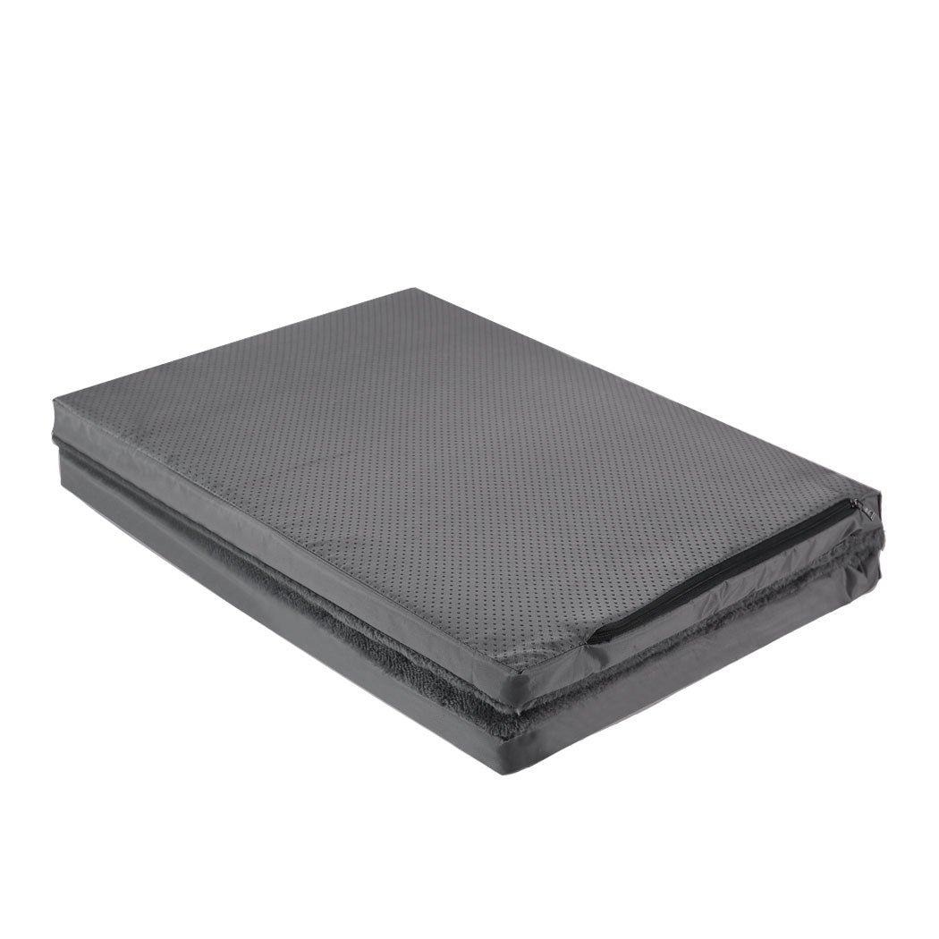 idropship02_daaf531e-675b-4828-83c1-d2b5d431dd4a.jpg NNEIDS PaWz Pet Bed Foldable Dog Puppy Beds Grey Medium - Image 1