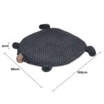 NNEIDS PaWz Pet Bed Cat Calming Beds Dog Squeaky L Charcoal Large - Image 2
