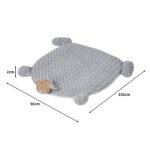 NNEIDS PaWz Pet Bed Cat Calming Beds Dog Squeaky L Grey Large - Image 2