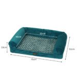 PaWz Pet Bed Sofa Dog Beds Bedding Soft M Blue Medium - Image 2
