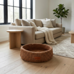 Handcrafted Cotton Pet Bed | Brown - Image 3